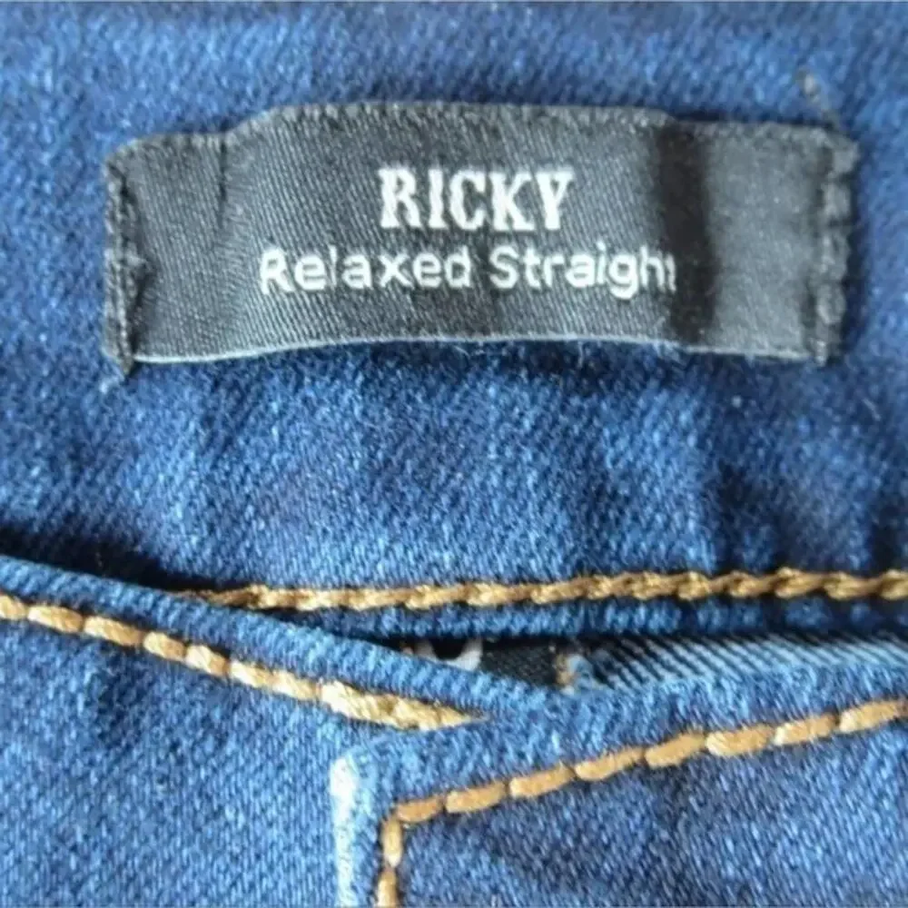 True Religion Ricky Flap Big T Short Raw Dark Miner Denim Shorts 105190 Mens 34